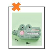 Etui fluffy krokodil XL